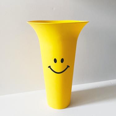 Smiley Yellow Vase Planter 