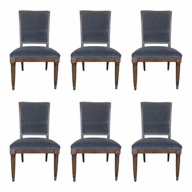 Drexel Heritage Modern Gray Dining Chairs - Set of 6