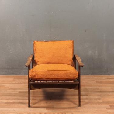 Classic Mid Century Clementine &amp; Walnut Lounge Chair – ONLINE ONLY