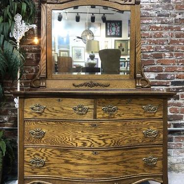 Ornate Oak Dresser