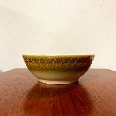 Vintage Syracuse China Brown and Green Ombre Textured Cereal Bowl Restaurant Ware 
