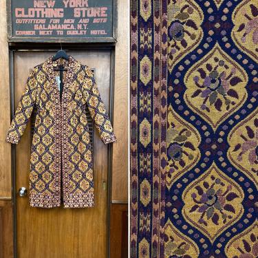 Vintage 1960’s Victor Costa Mod Designer Brocade Tapestry Lurex Dress, 1970’s, 1960’s, Vintage Lurex, Mod Dress, Vintage Designer, Tapestry 