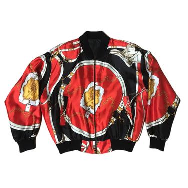 (M) Silky Black/Red Graphic Jacket 050421 LM