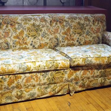 Floral Patterned Pull Out Couch