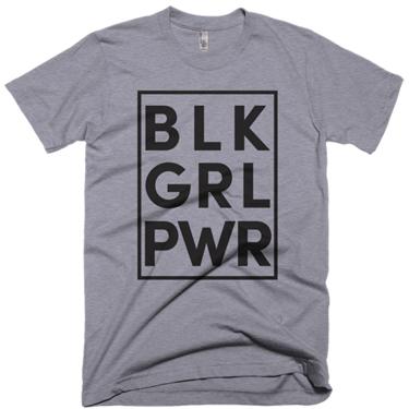Black Girl Power Shirt - Grey