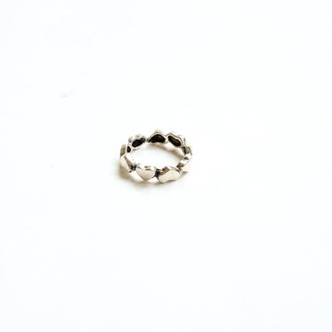 Sterling Silver Small Heart Band