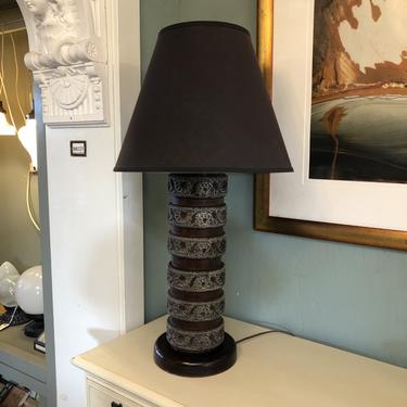 Repurposed Wallpaper Roll Lamp
