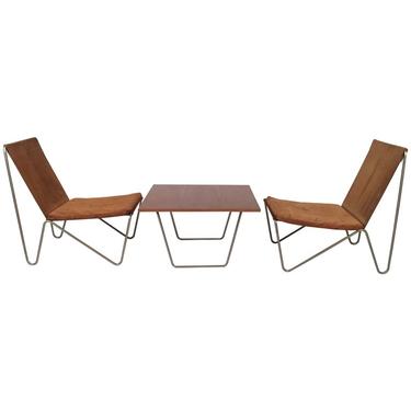 SOLD--Verner Panton Bachelor Chairs and Table