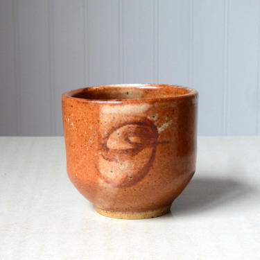 Studio Pottery Chawan Japanese Teacup Tea Bowl in Blue Green Glaze - Wheel Thrown Pottery - Pottery Yunomi 