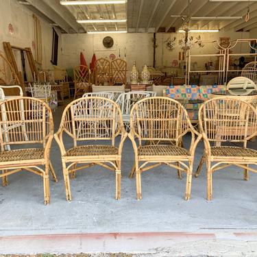 Pair of Island Style Rattan Chairs
