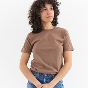 Vintage Brown T Shirt | Cotton Crew Neck Tee Shirt | Made in USA | BT016 | XS | 