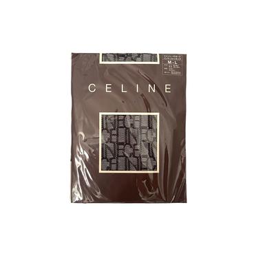 Celine Black Logo Pattern Tights