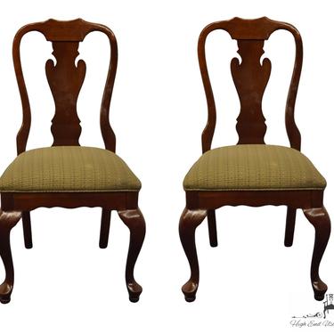 Set of 2 Stanley Furniture Cherry Traditional Queen Anne Style Dining Side Chairs 1-490-06 