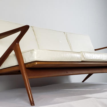Danish Mid-Century Modern Teak Three Cushion Z Sofa by Poul Jensen for Selig 