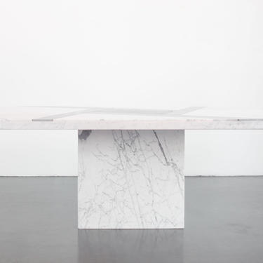 Inlaid Marble Dining Table by HomesteadSeattle