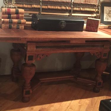 SOLD - Antique Eastern European extension table, Baroque style. c. 1830's.