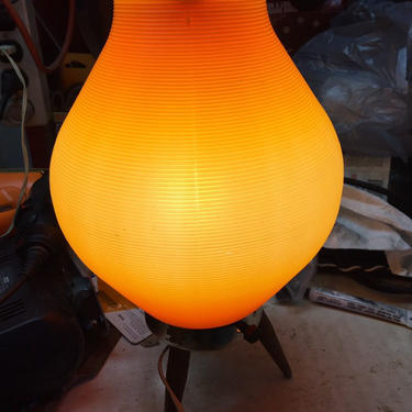 Mid Century Beehive Lamp Orange 