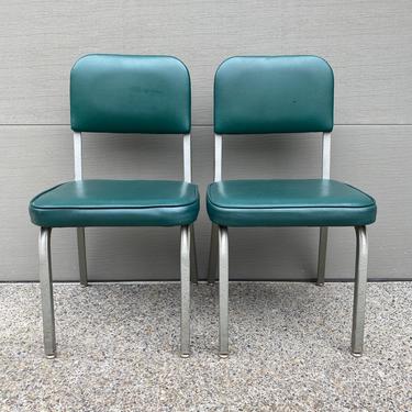 Set of Mid Century Steelcase Industrial Office Chairs 