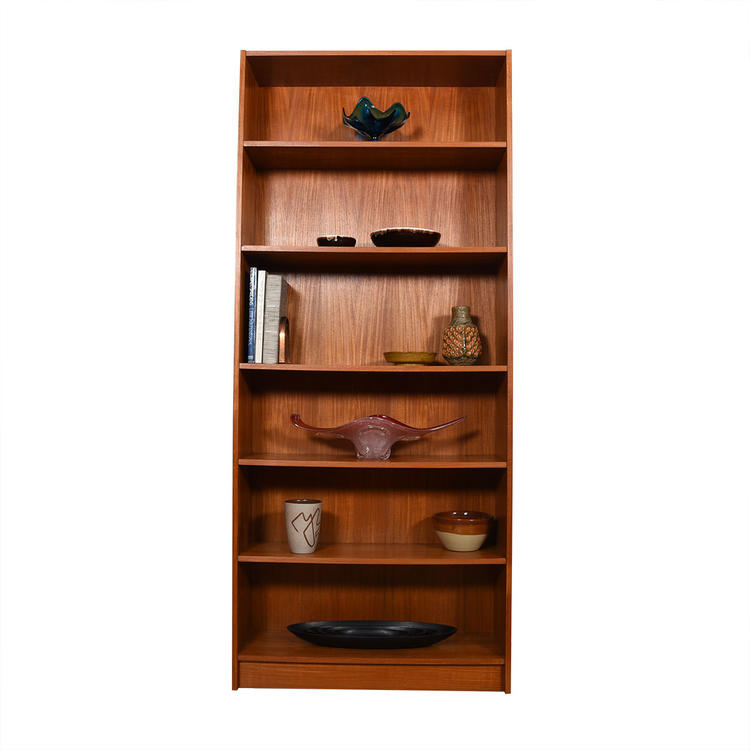 Danish Extra-Tall Teak Bookcases w\/ Adjustable Shelves