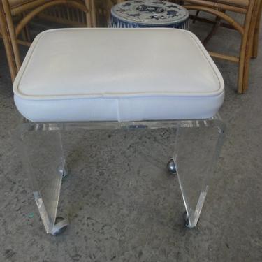 Waterfall Lucite Bench