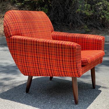 Mid Century Danish Modern Orange Chair Attributed to G. Thams of Denmark 