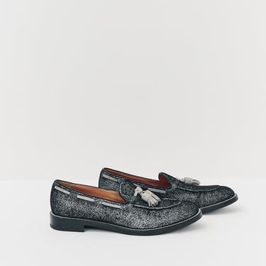 Fratelli Rossetti Metallic Fringe Tassel Loafers, Size 38