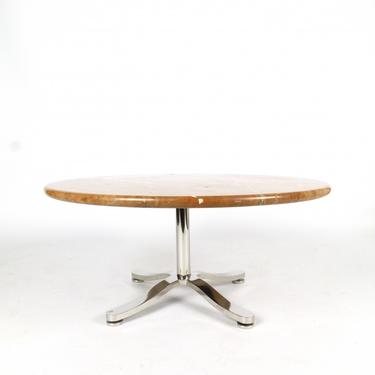 1960s Steel & Marble Cocktail Table