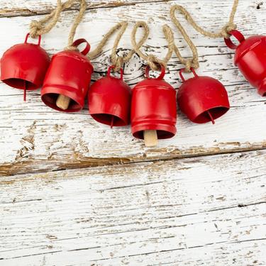 Red Farmhouse Bell Garland