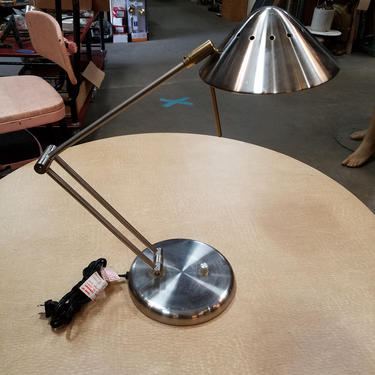 Stainless Steel Articulating Desk Lamp with Dimmer