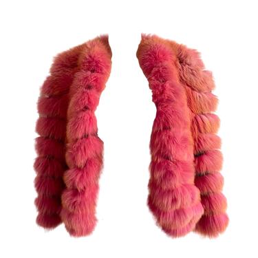 Dolce & Gabbana Pink Ombre Fur Jacket