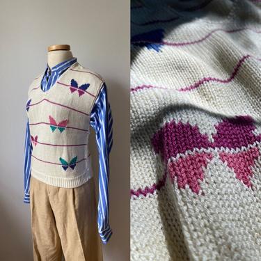 80s Butterfly Sweater Vest 