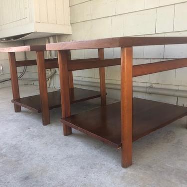Midcentury End Table Pair by Lane