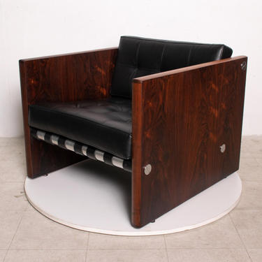 Mid Century Danish Modern Rosewood Club Chair 