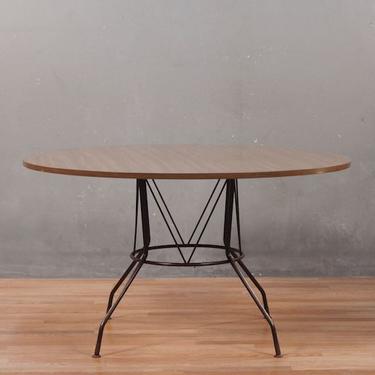 Richard McCarthy for Selrite Mid Century Laminate &amp; Iron Dining Table – ONLINE ONLY