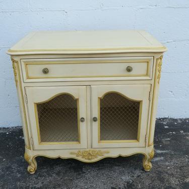 French Shabby Shic Painted Large Nightstand Side End Table by Kindel 2119