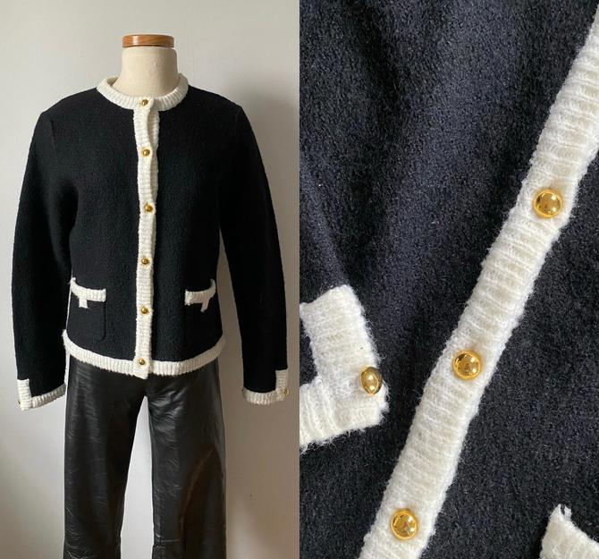 90s Sweater with Brass Buttons 
