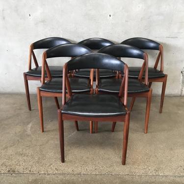 Set of Six Mid Century Kai Kristiansen Model 31 Dining Chairs