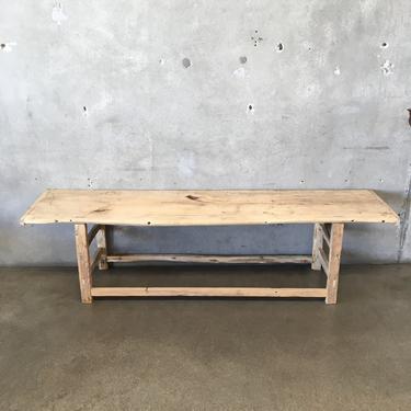 Antique Wood Bench / Coffee Table