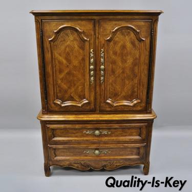 Drexel Cabernet Classics Country French Provincial Tall Chest Dresser Armoire