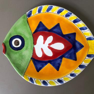 Giovanni Desimone Handpainted Ceramic Fish Plate 