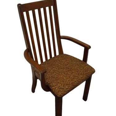 Arcese Brothers Furniture Solid Oak Mission Shaker Style Dining Arm Chair 