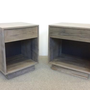 FREE SHIPPING Night Stands Side Tables Oxidized Maple 