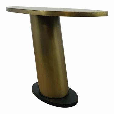 Arteriors Modern Brass Finished Oval Marco Side Table