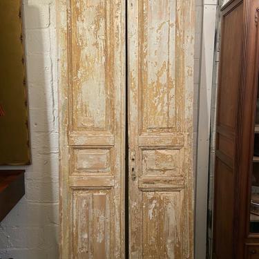Cypress 3-Panel Doors (pair) | Architectural Salvage Antiques | New Orleans