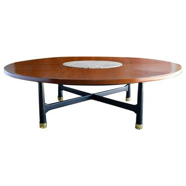Walnut and Terrazzo Coffee Table by Harvey Probber, ca. 1960