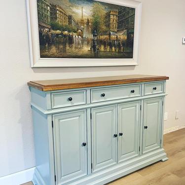 SOLD ***** Custom Painted Entry Cabinet & Frame 