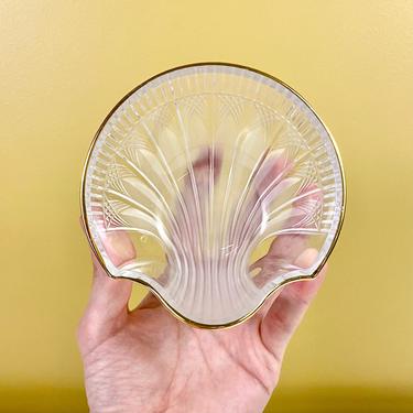 Glass and Gold Shell Catchall 