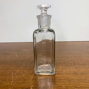 Vintage Boericke & Tafel Bottle with Stopper Medicine Bottle Embossed 