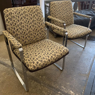 Mid Century Pair Chairs PACE 