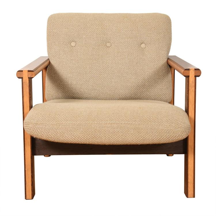 Illum Wikkelso Danish 2-Tone Capella Wenge Wood Lounge Chair